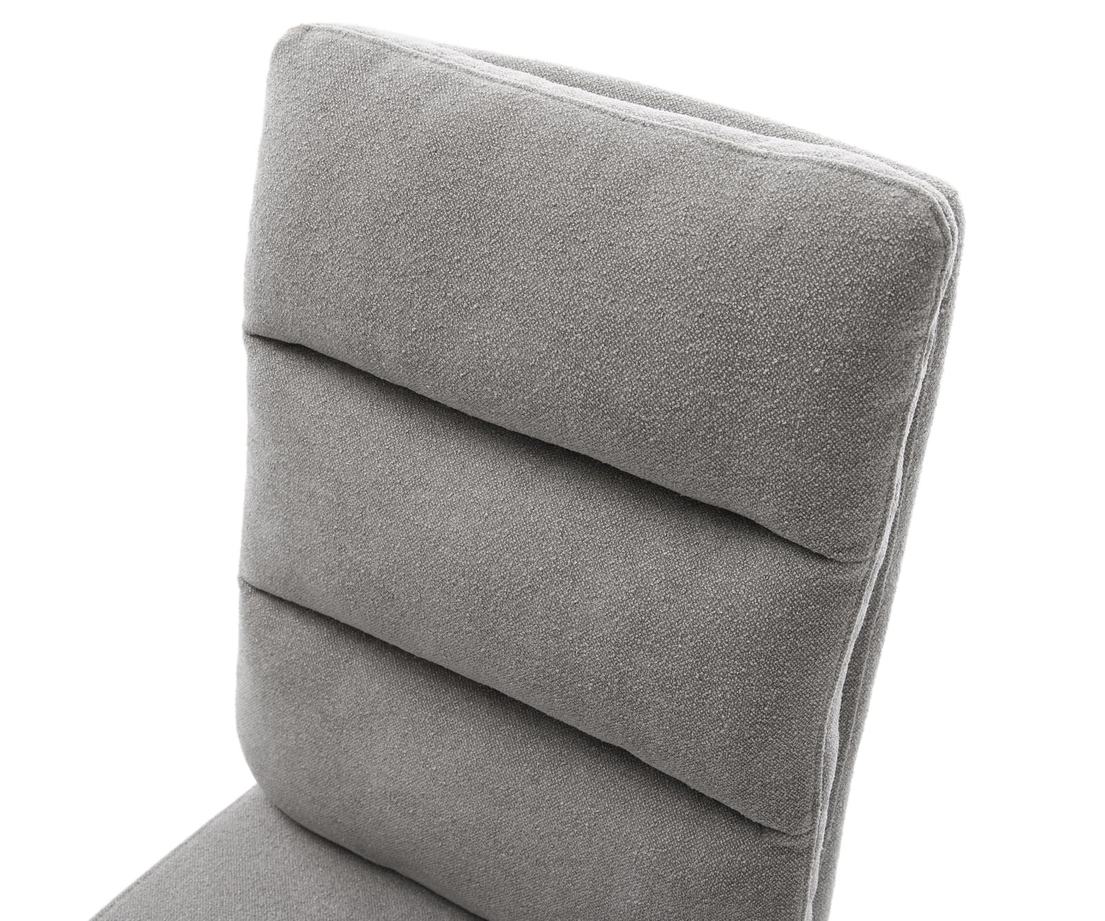 Konzolová jedálenská stolička Pela-Flex texturovaná látka mäkký sivá konzolová jedálenská stolička plochý grafit vrecková pružina - Image 4