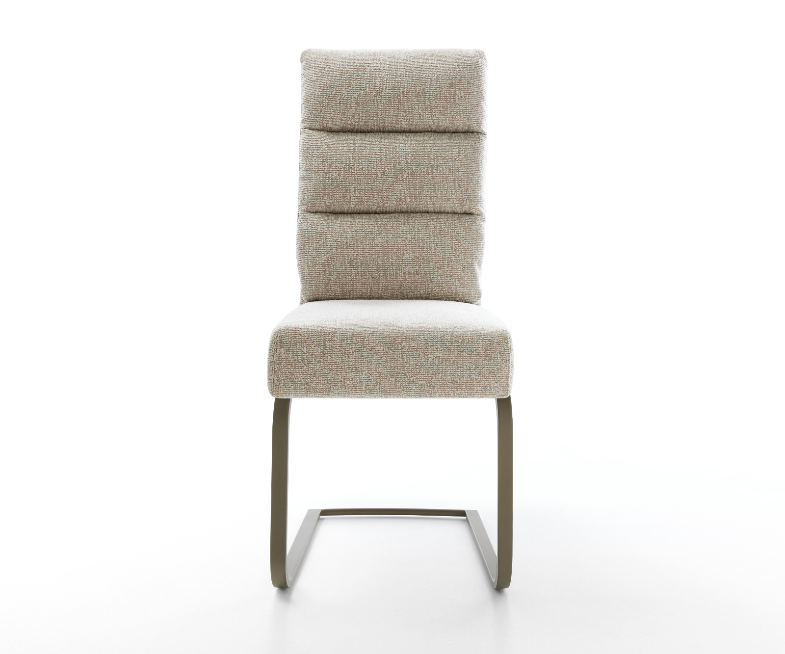 Konzolová jedálenská stolička Pela-Flex tkanina mäkká béžová konzolová jedálenská stolička plochá titánová farba vrecková pružina - Image 2
