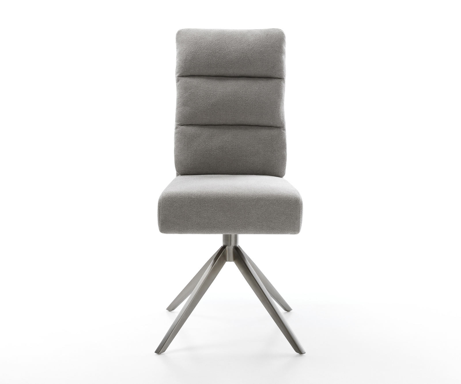 Jedálenská stolička Pela-Flex texturovaná látka mäkký sivá krížová podstava široká grafitová 360° otočná hojdacia funkcia vrecková pružina - Image 2