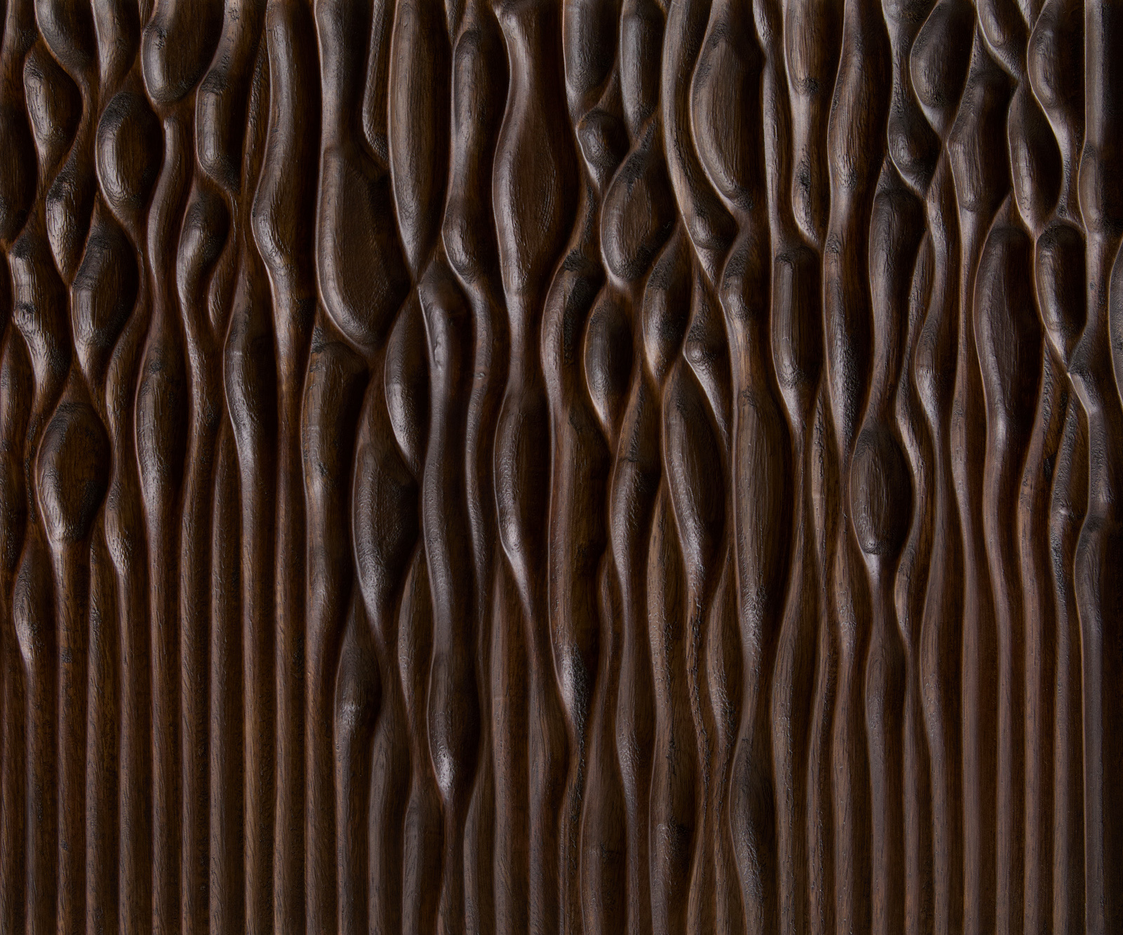 TV stolík Follia 200 cm mango hnedá 4 dvierka tenká podstava nerezová oceľ kefovaná - Image 6