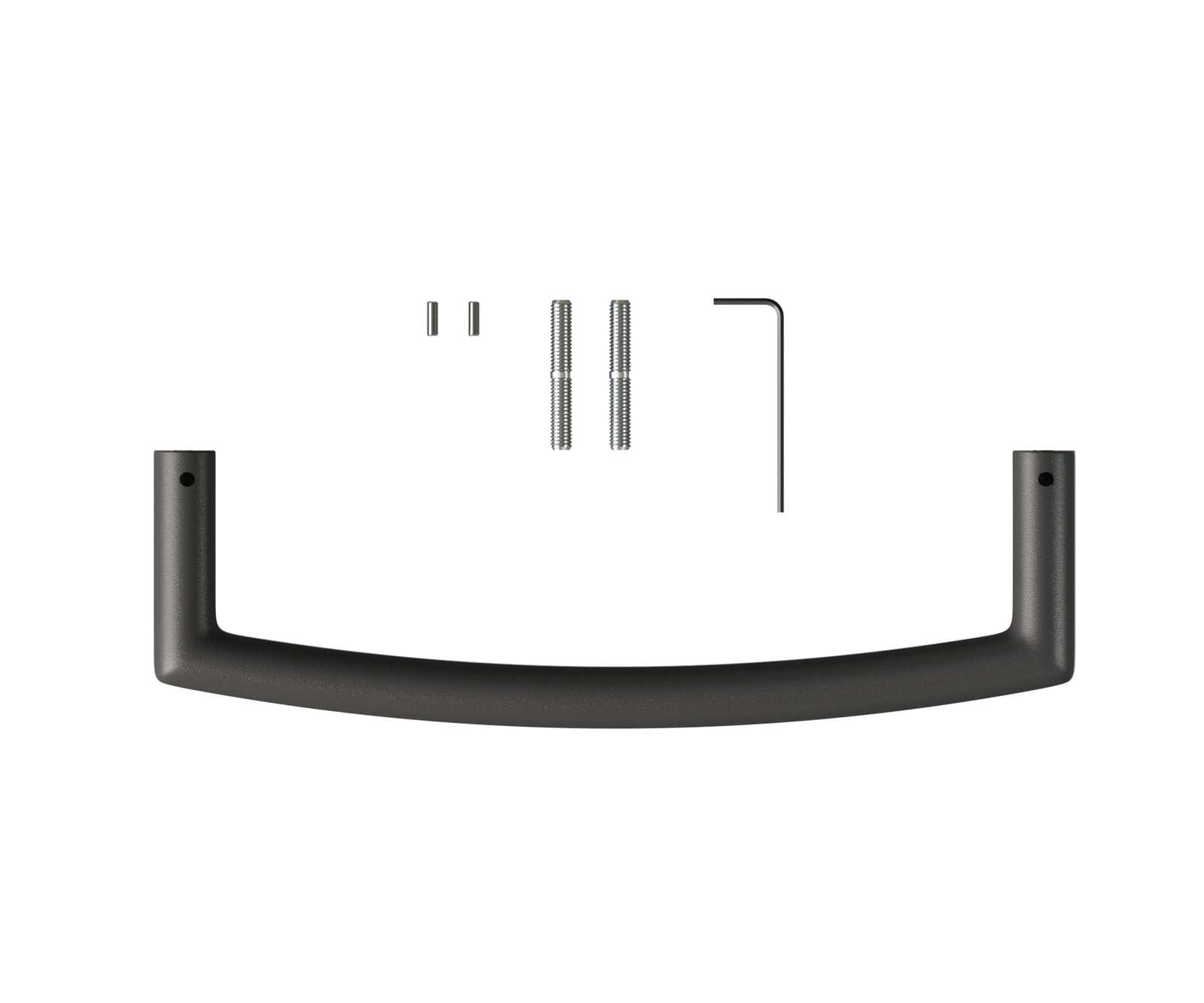 Úchytka na stoličku Flex plochý kov čierna - Image 2