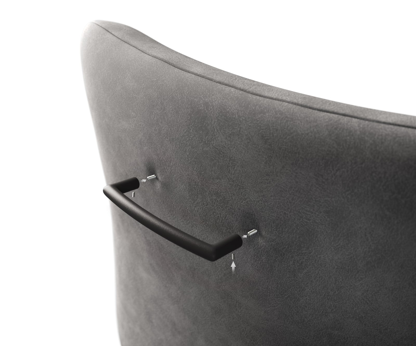 Barová stolička Flex okrúhly kov čierna - Image 3