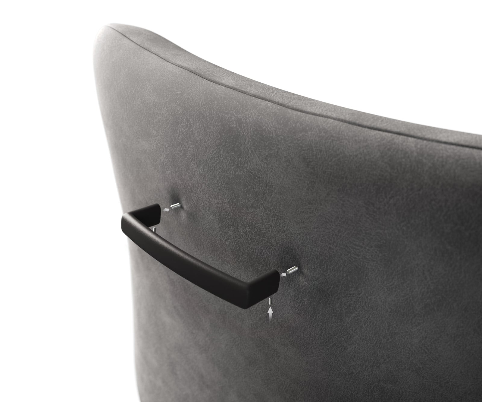 Barová stolička Flex plochý kov čierna - Image 3