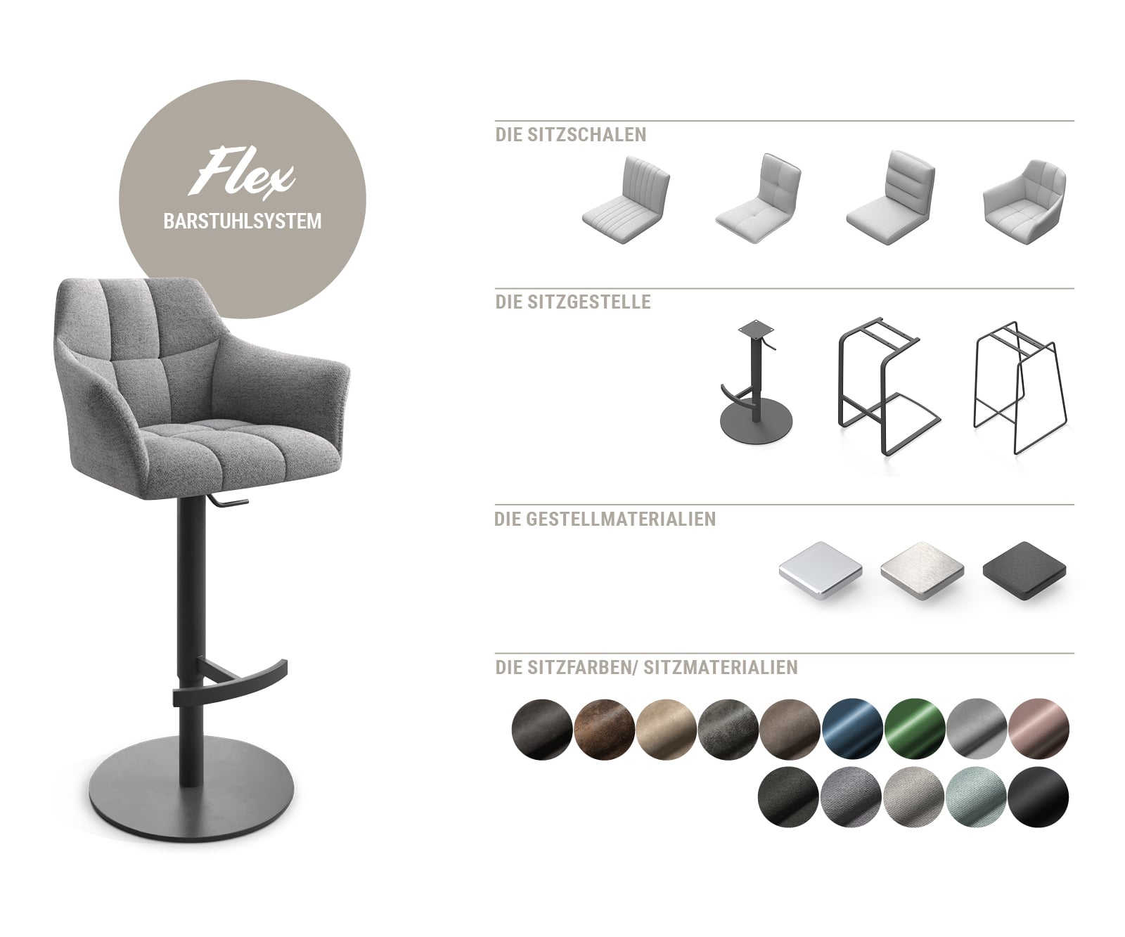 Barová stolička Flex plochý kov čierna - Image 4