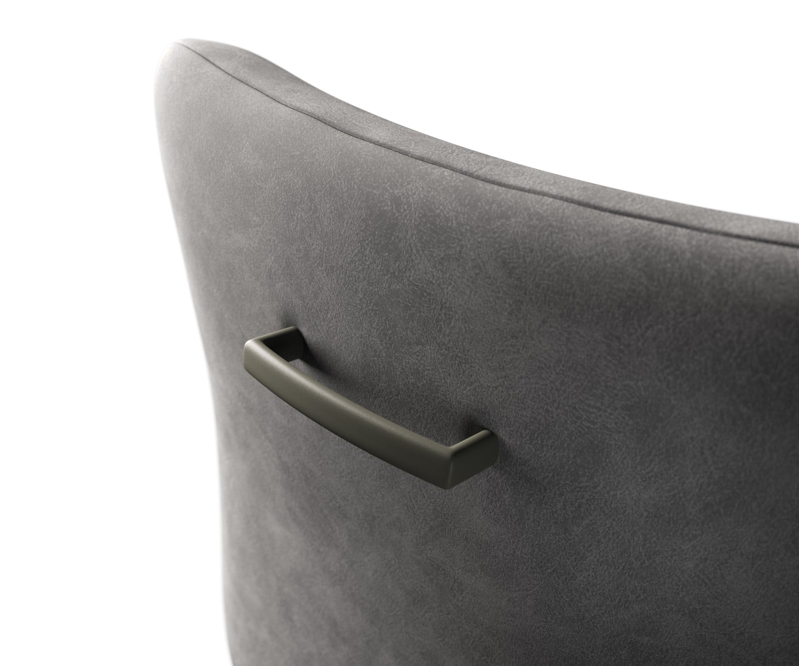 Barová stolička Flex plochá podstava kov titánová farba