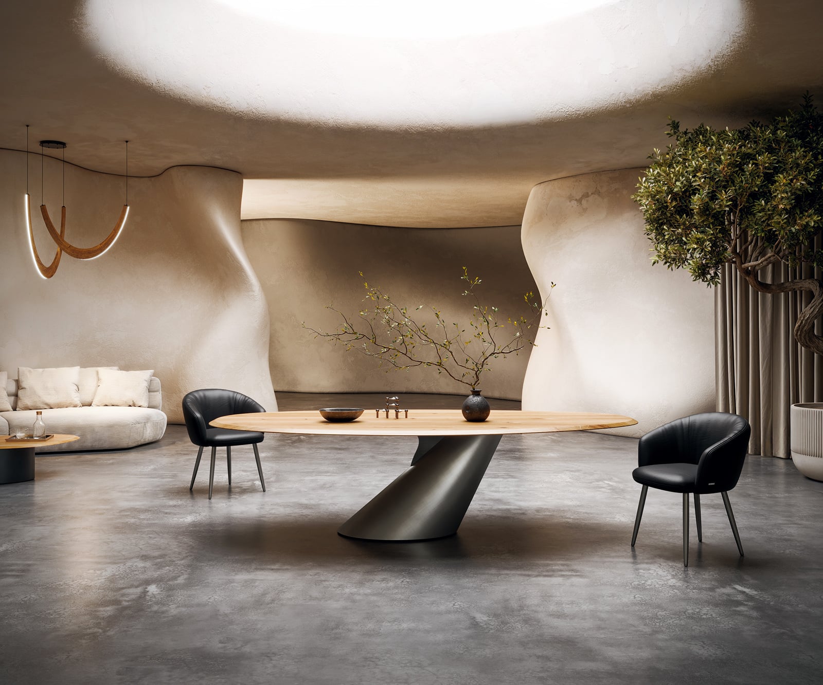 Podstava Cono metalická strieborná - Image 3