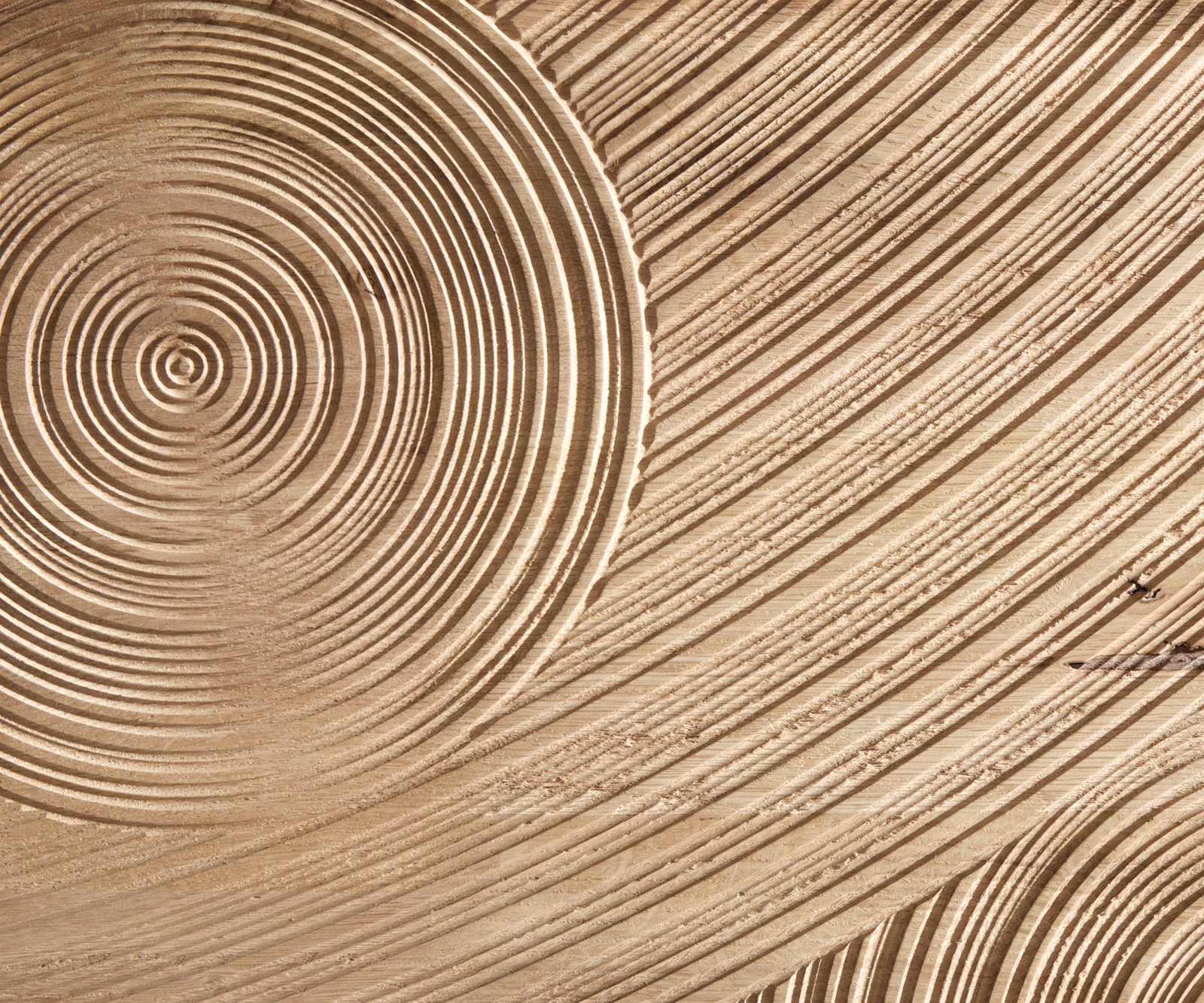 Komoda Ashara 200 cm dub prírodná 3D efekt 4 dvierka podstava v tvare L nerezová oceľ kefovaná - Image 2