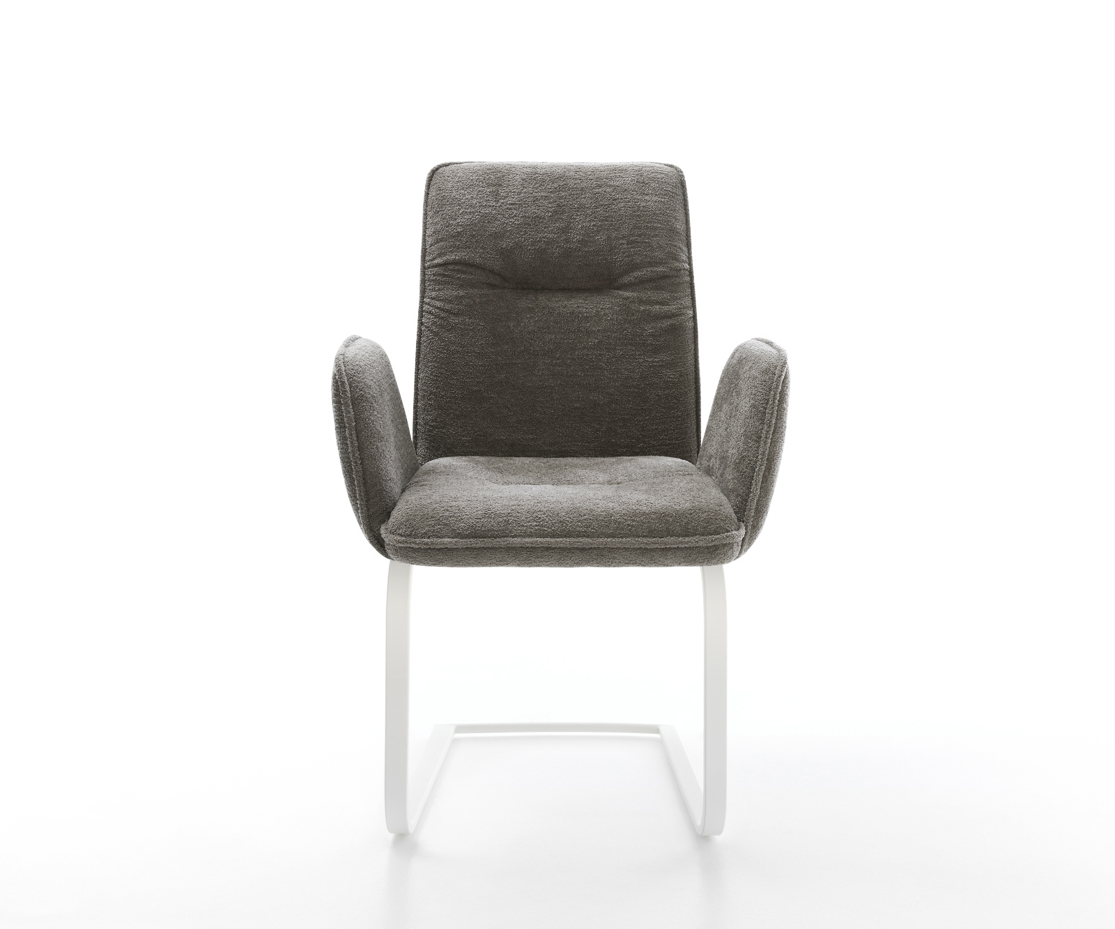 Konzolová podstava Vinja-Flex bouclé mäkký tmavobéžová konzolová podstava plochý biela - Image 2