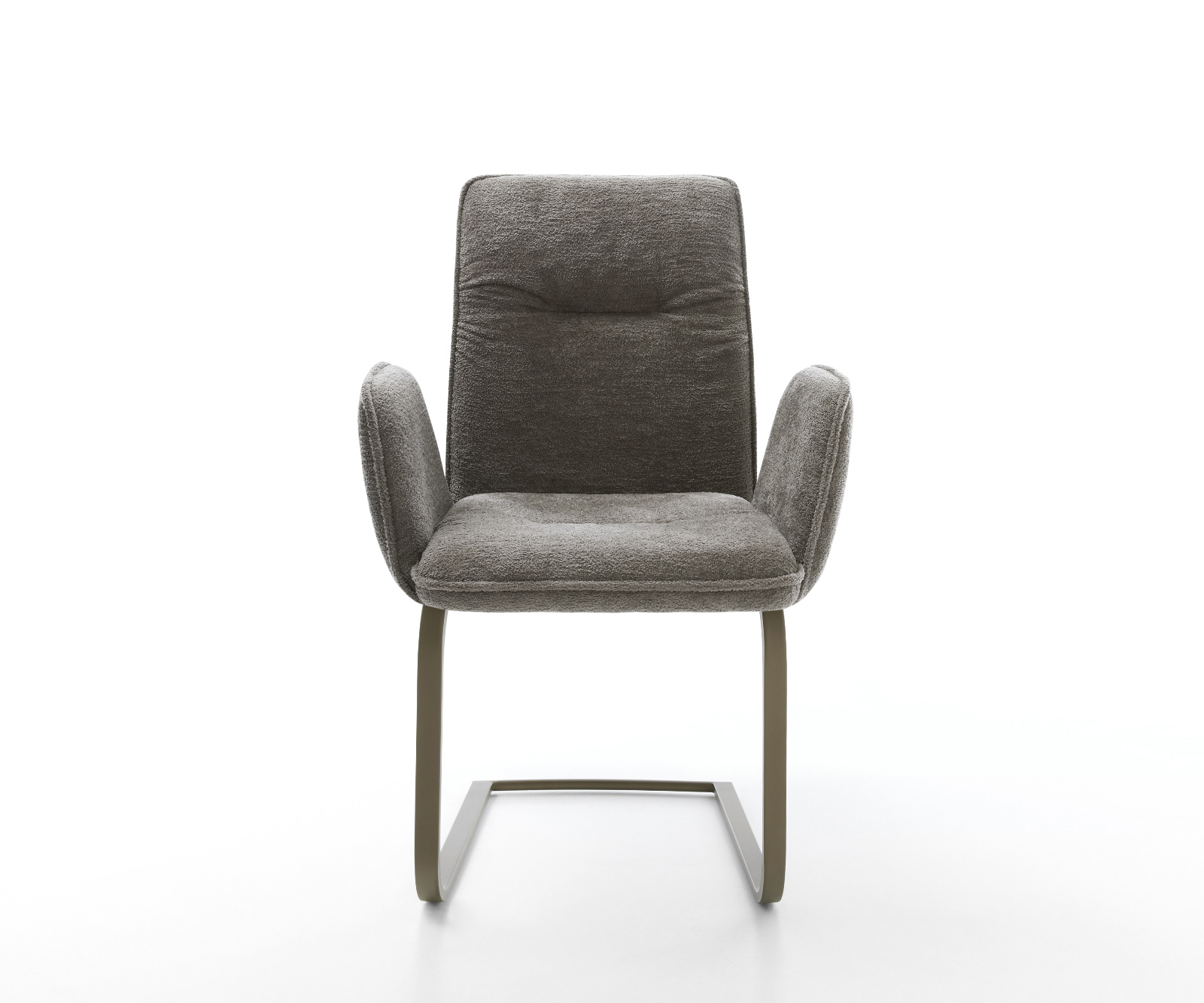 Konzolová podstava Vinja-Flex bouclé mäkký tmavobéžová konzolová podstava plochý titánová farba - Image 2