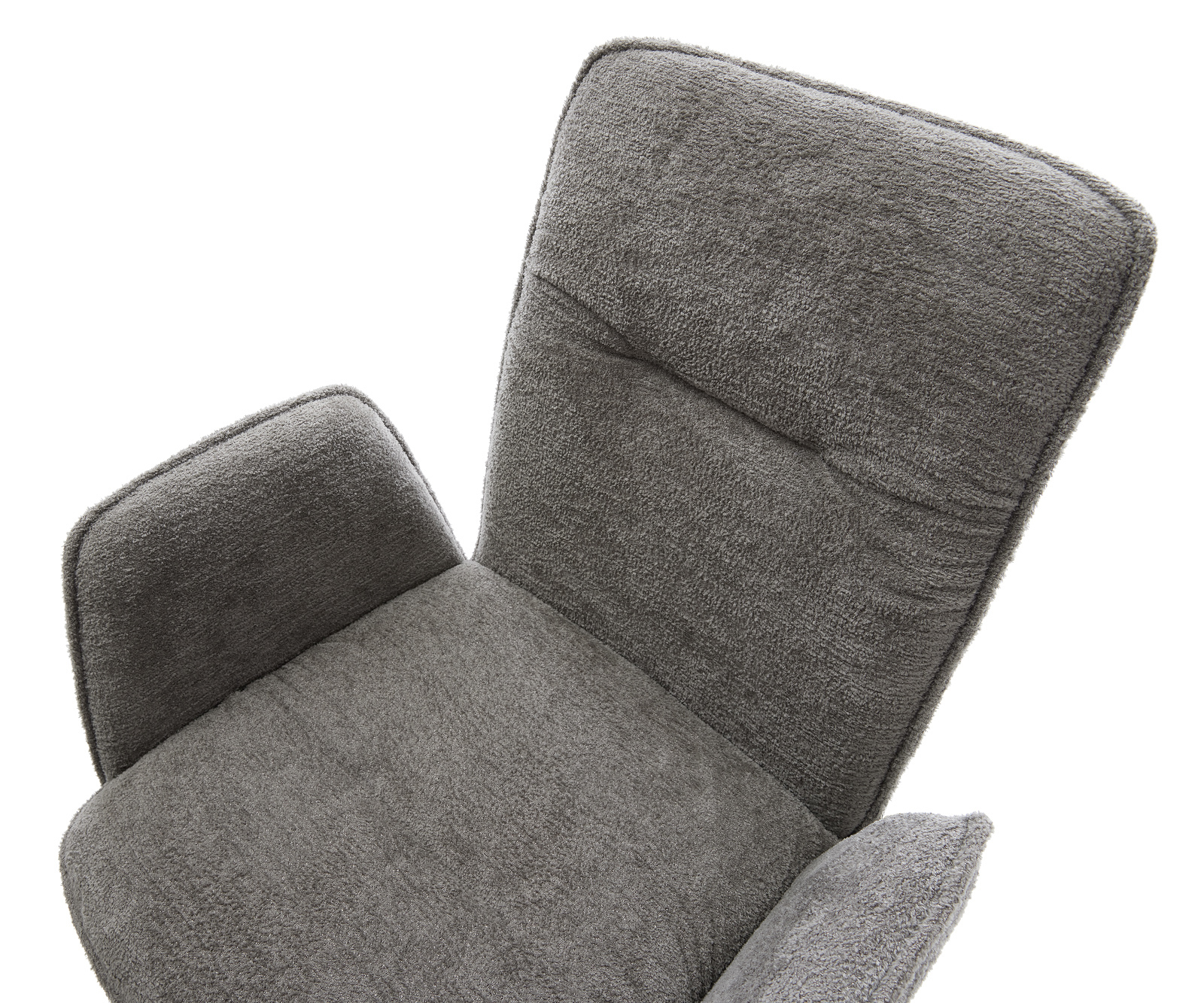 Konzolová podstava Vinja-Flex bouclé mäkký tmavobéžová konzolová podstava plochý čierna - Image 4