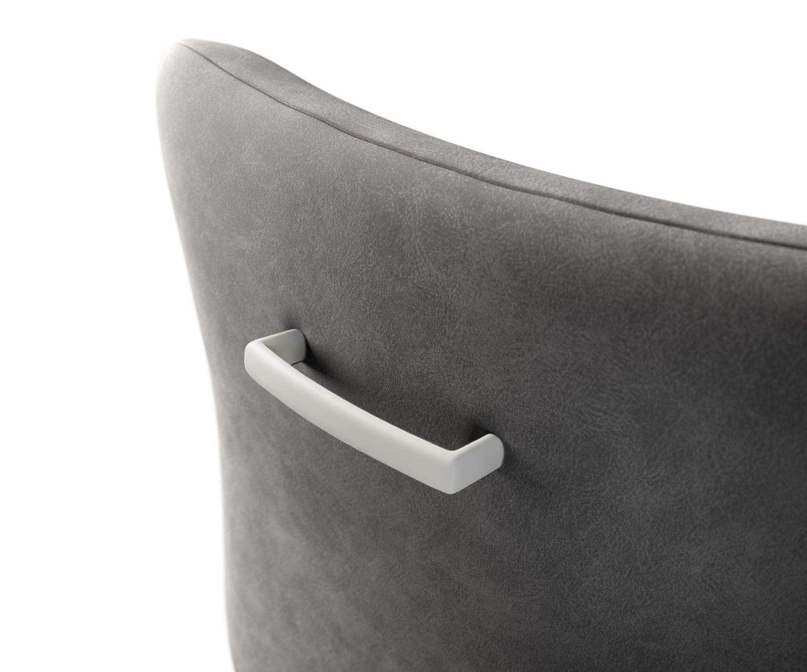 Úchyt na stoličku Flex plochý kov biela