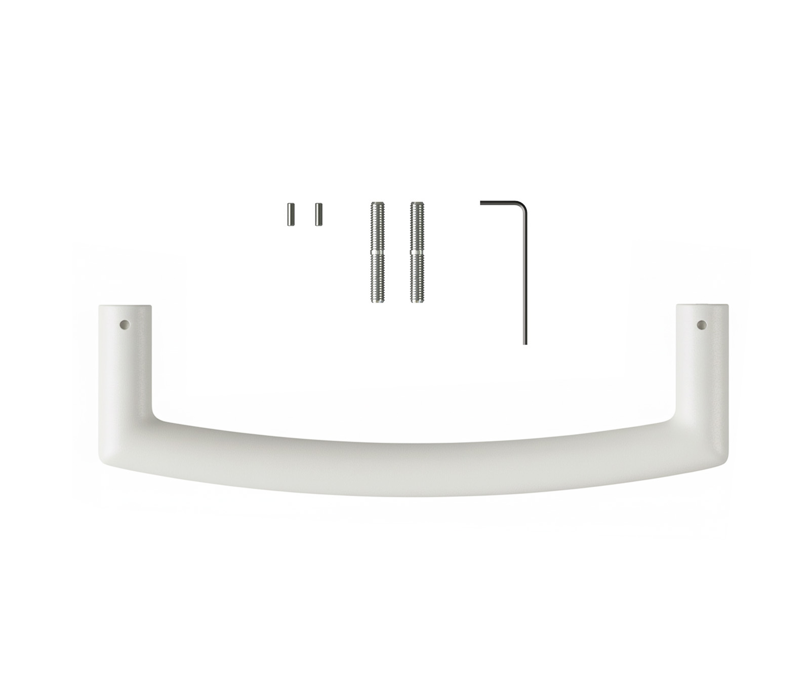 Úchytka na stoličku Flex okrúhla kov biela - Image 2