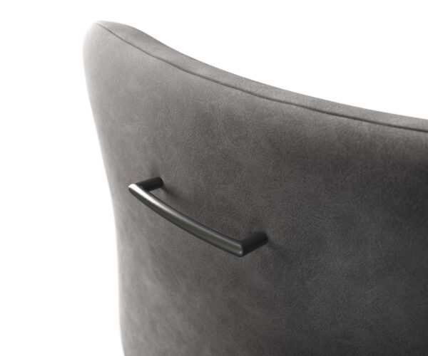 Úchytka na stoličku Flex okrúhla nerezová oceľ grafitová