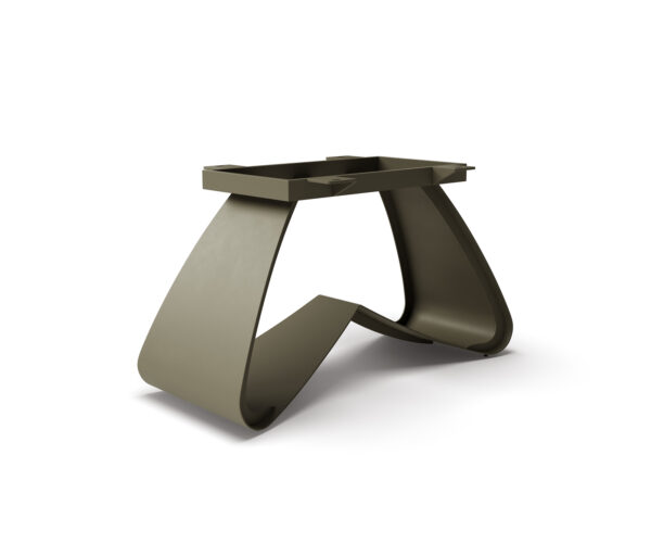 Podstava v tvare W kov efektová povrchová úprava titánová pre stolové dosky od 200 cm