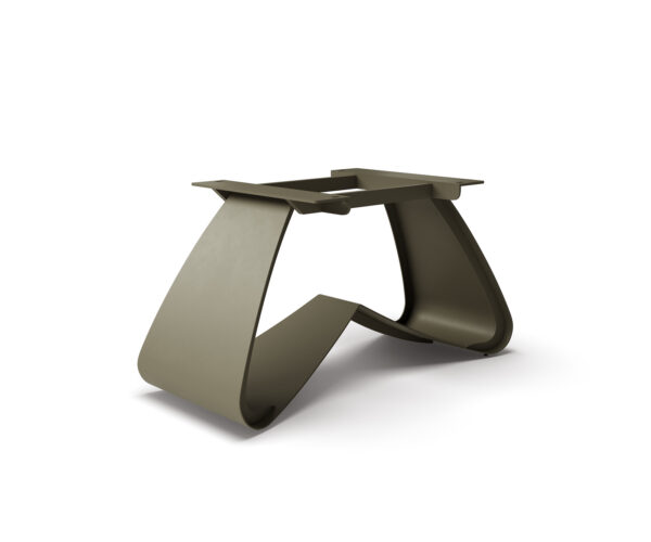 Podstava v tvare W kov efektová titánová farba pre rozkladacie stoly od 180-300 cm