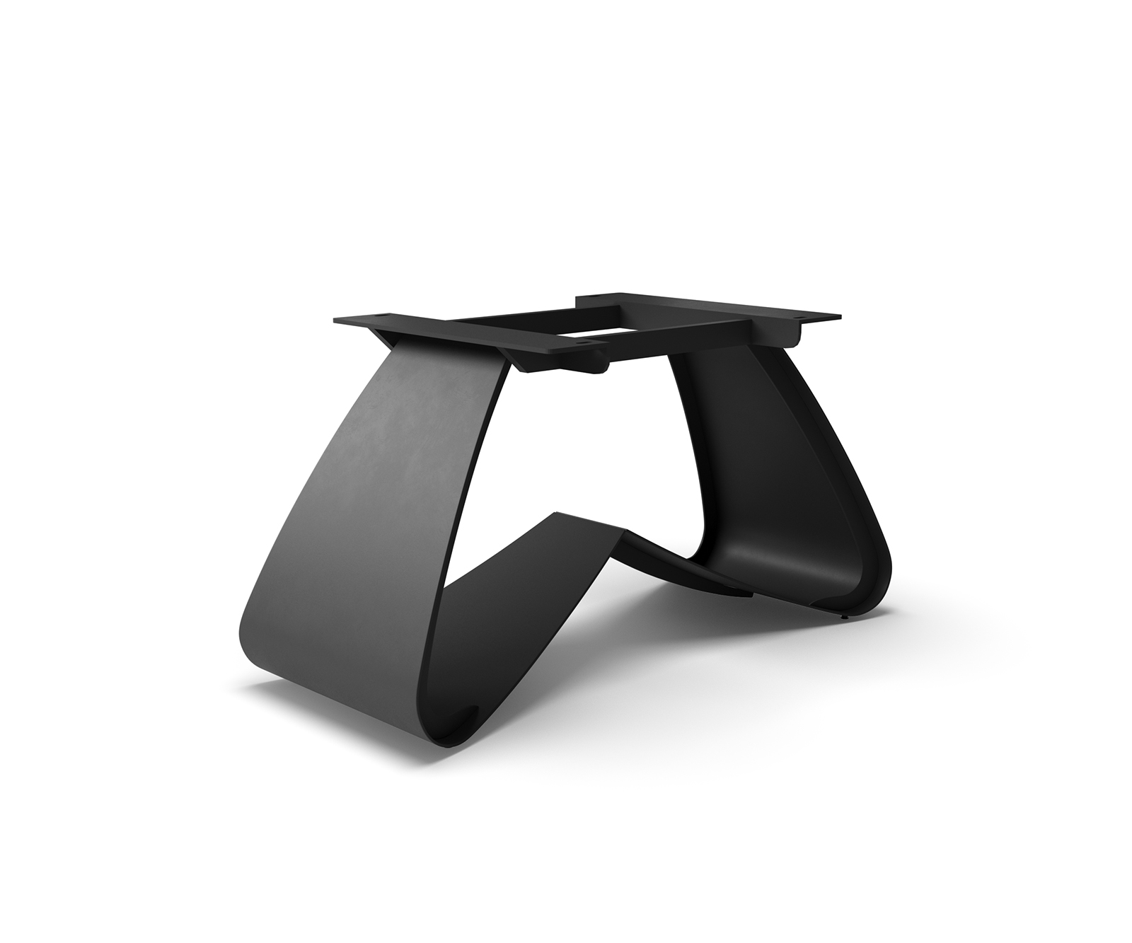 Podstava v tvare W kov čierna pre rozkladacie stoly od 180 do 300 cm