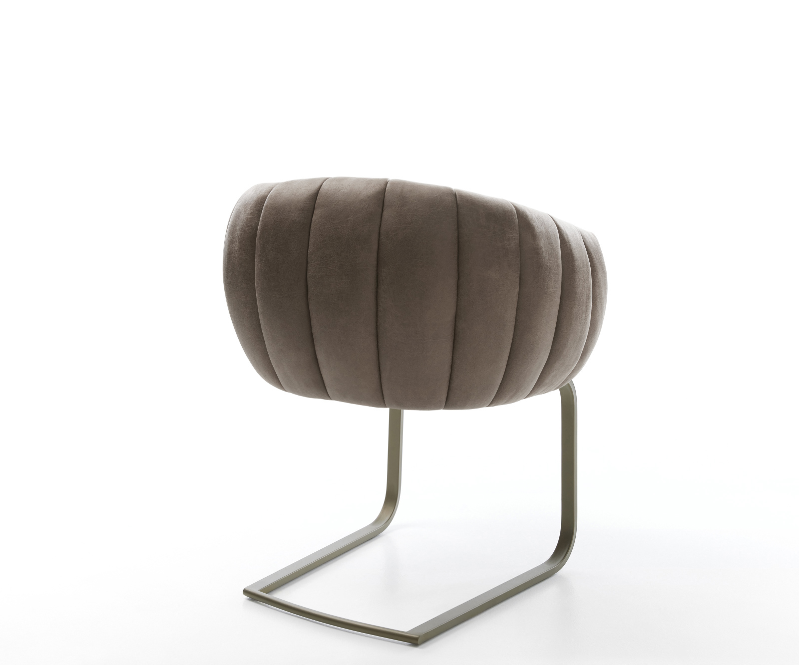 Konzolová jedálenská stolička Jada-Flex mikrovlákno taupe vintage konzolová jedálenská stolička plochá titánová farba vrecková pružina - Image 5