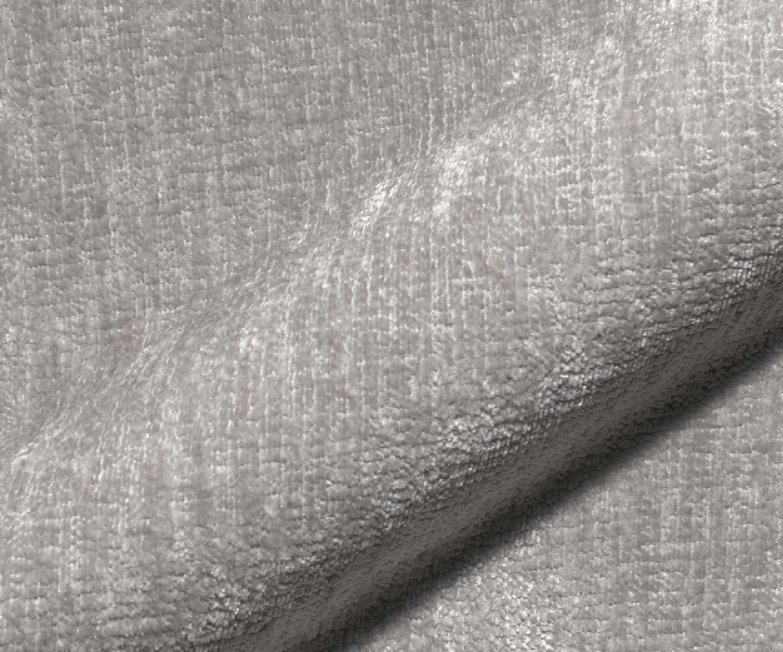 Vzorky látok Flex šenilka strieborno-šedá