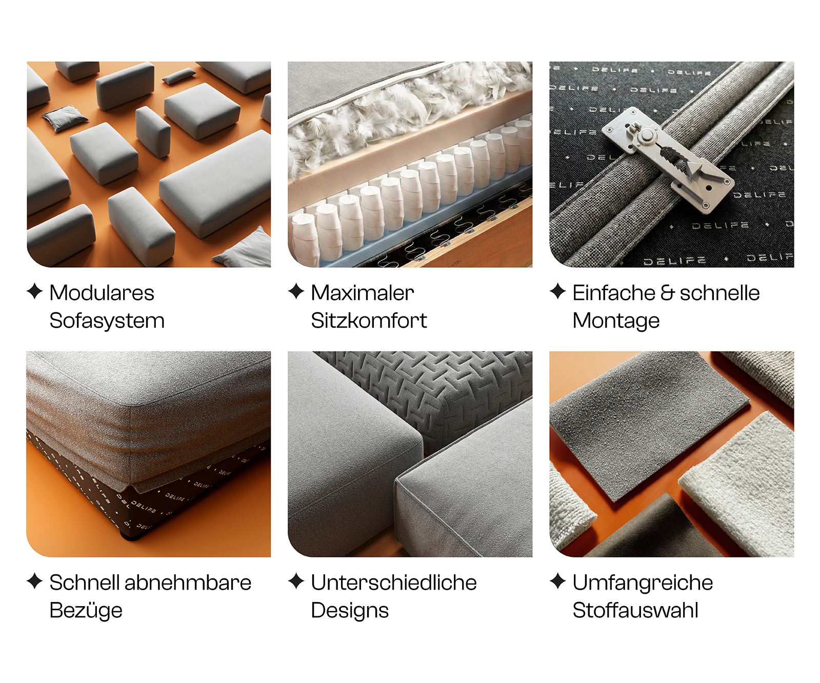 Pohovka v tvare "U" Freestyle 360x290 cm mikrovlákno taupe vintage lemovanie - Image 8