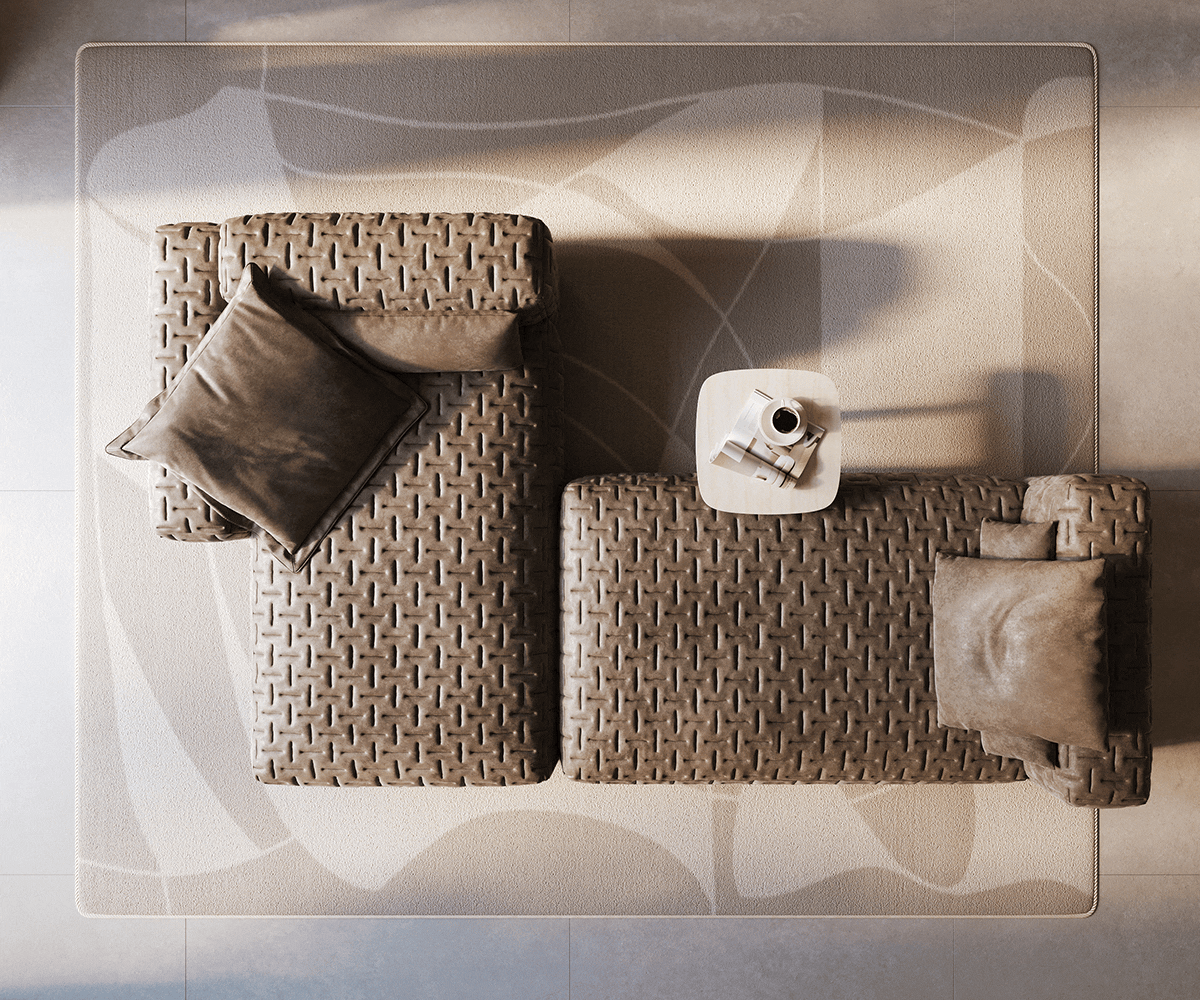 Rohová pohovka Freestyle 310x200 cm mikrovlákno taupe vintage prešívaná - Image 6