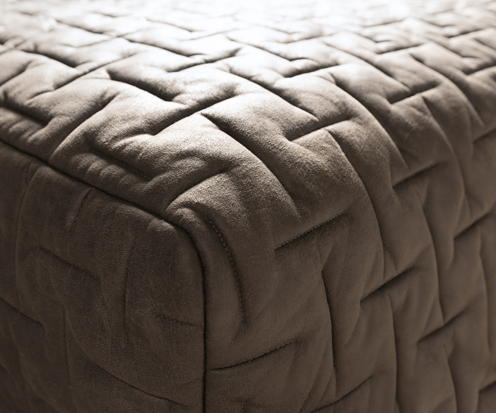 Rohová pohovka Freestyle 310x200 cm mikrovlákno taupe vintage prešívaná - Image 5