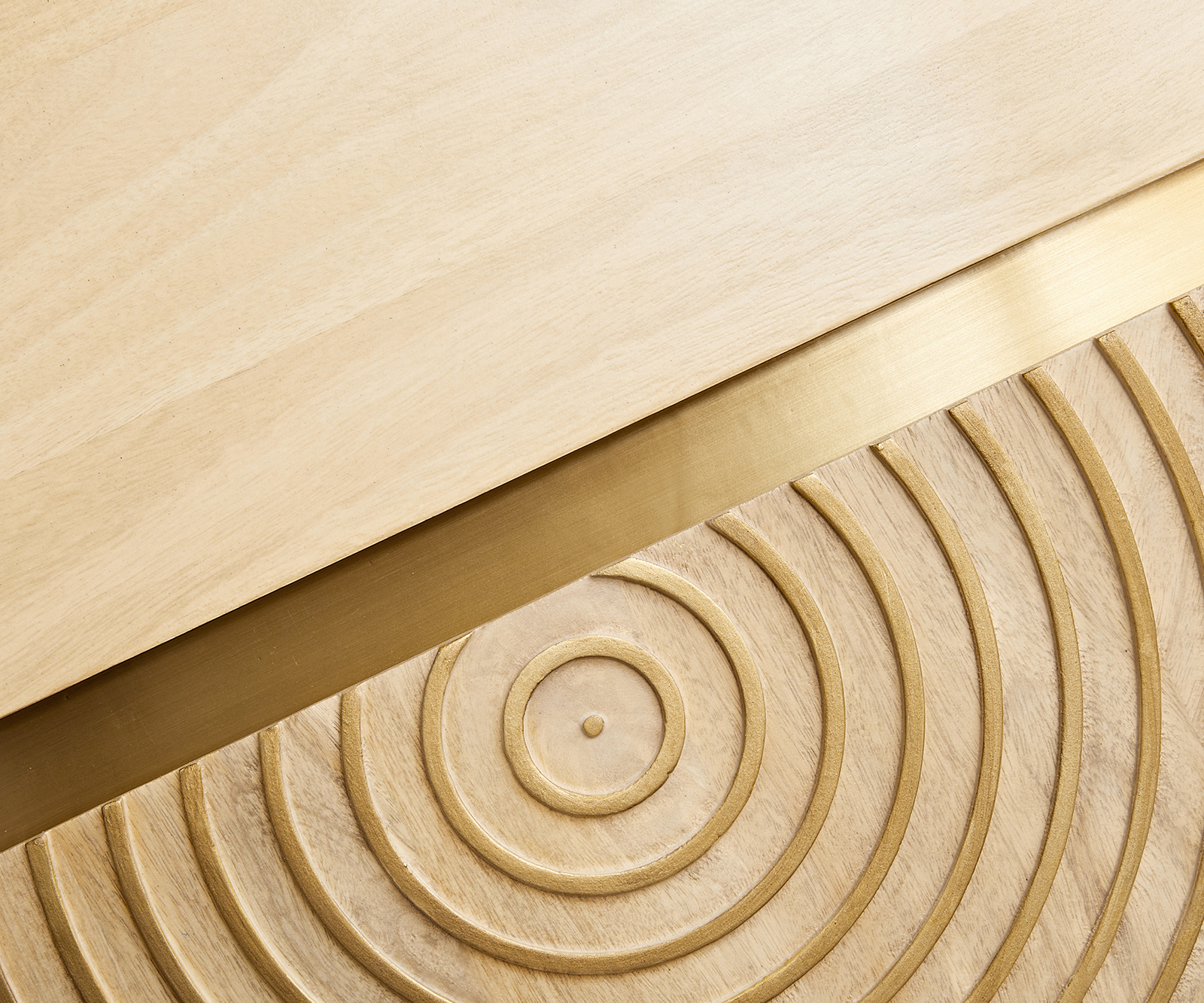 Vitrína Budaya 60x165 cm mango prírodná 2 dvierka podstava štvorcová - Image 3