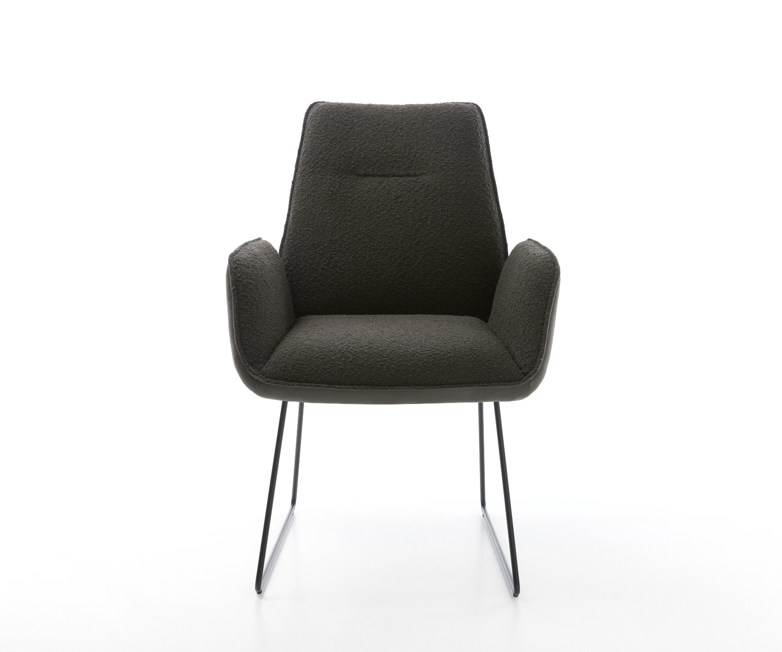 Jedálenská stolička Zoa-Flex zmiešané materiály čierna tenká podstava čierna vrecková pružina - Image 2