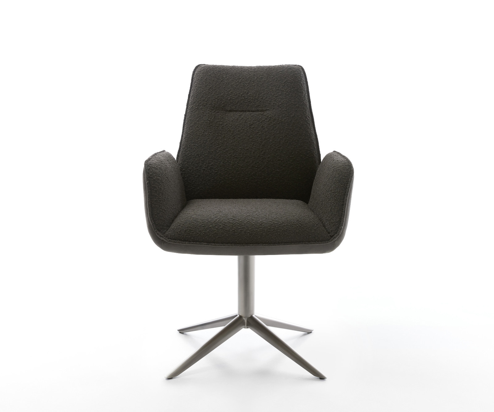 Jedálenská stolička Zoa-Flex zmiešané materiály čierna podstava grafitová 360° otočný hojdacia funkcia vrecková pružina - Image 2