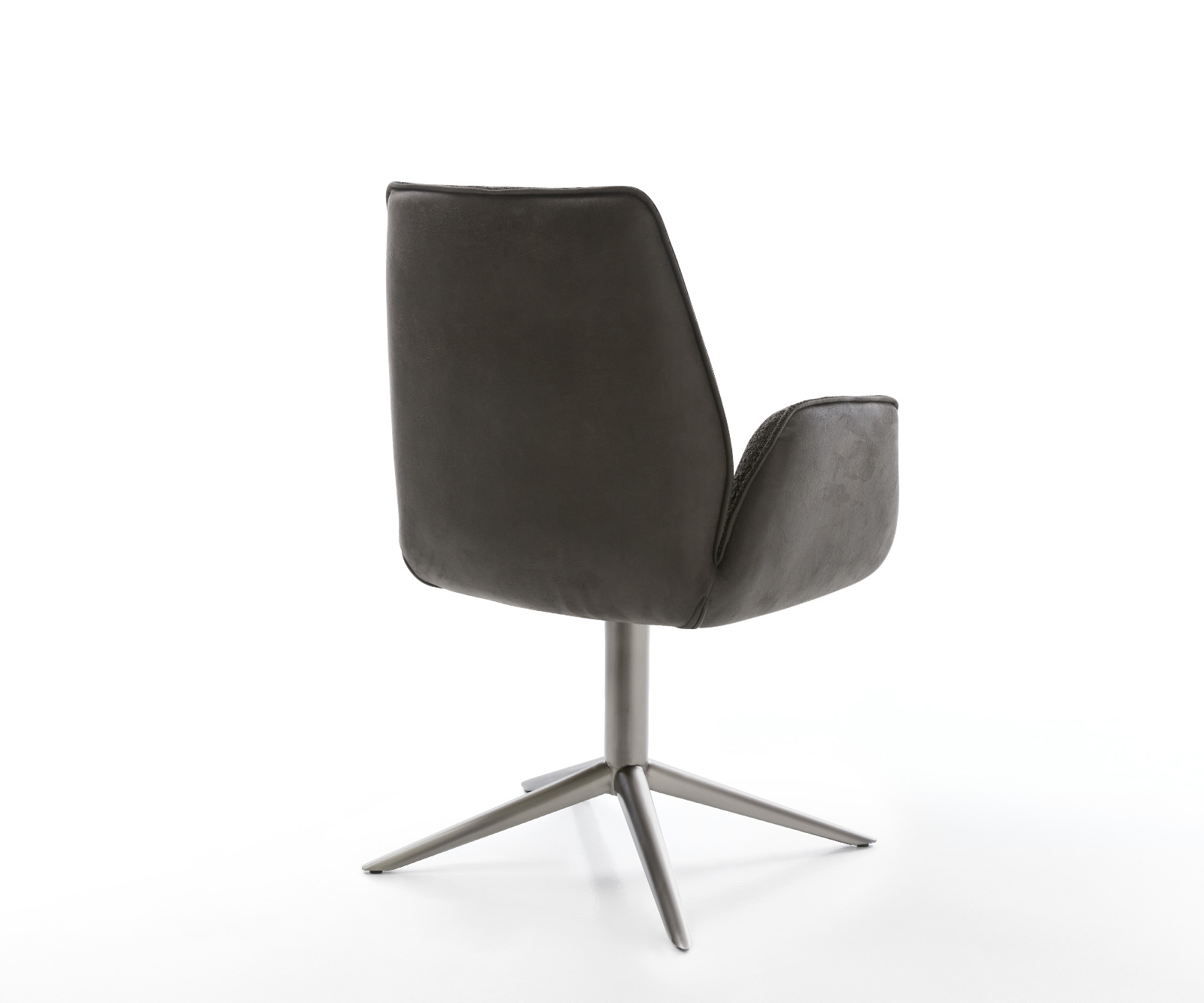 Jedálenská stolička Zoa-Flex zmiešané materiály čierna podstava grafitová 360° otočný hojdacia funkcia vrecková pružina - Image 5