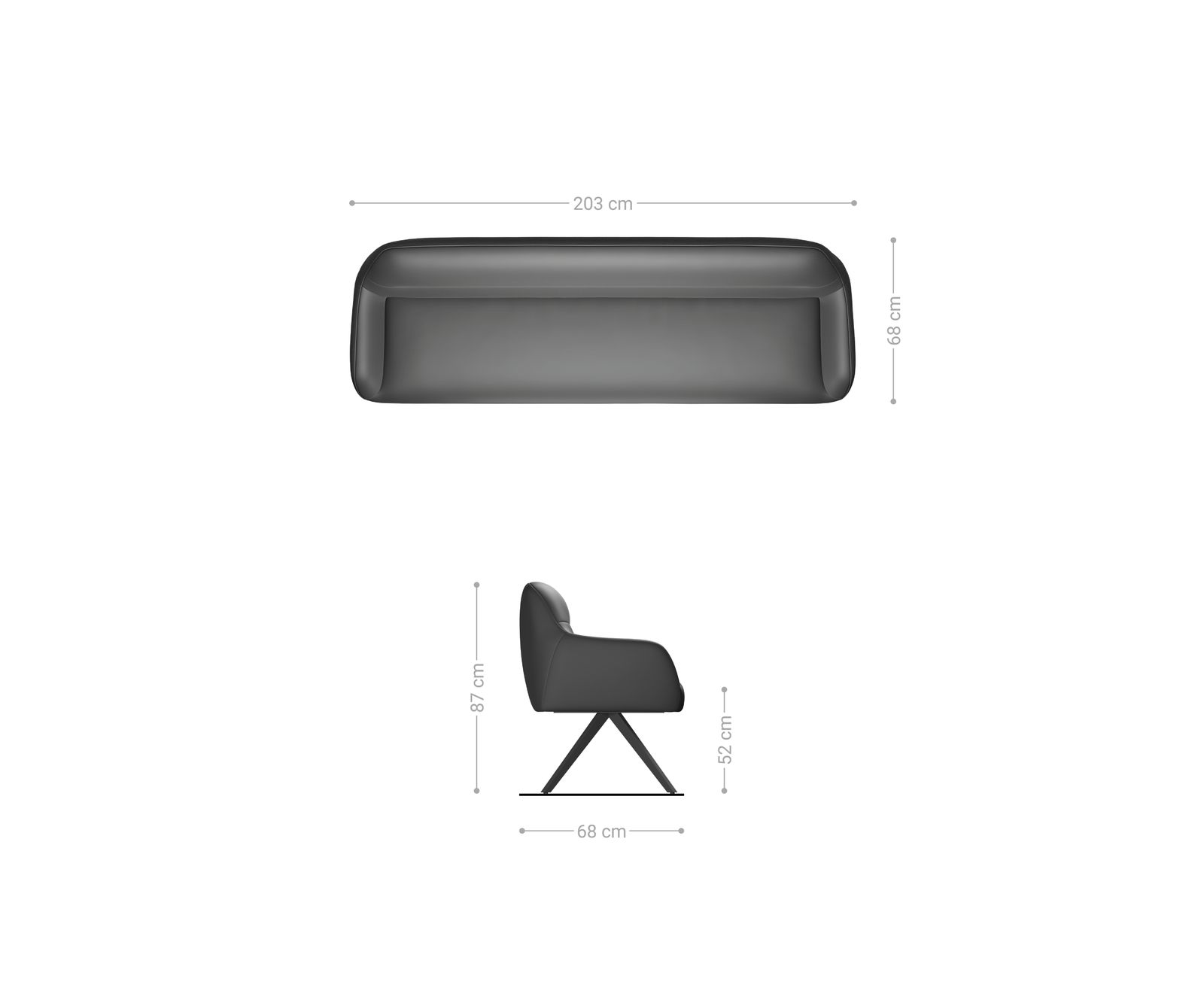 Jedálenská lavica Taya-Flex 200 cm mikrovlákno béžová vintage krížová podstava hranatá nerezová oceľ vrecková pružina - Image 8