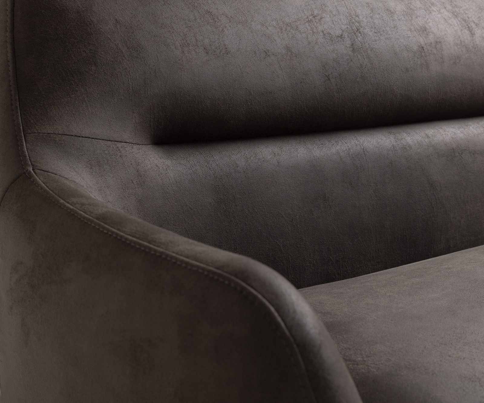 Lavica do jedálne Taya-Flex 300 cm mikrovlákno antracitová vintage čierna tenká podstava vrecková pružina - Image 7