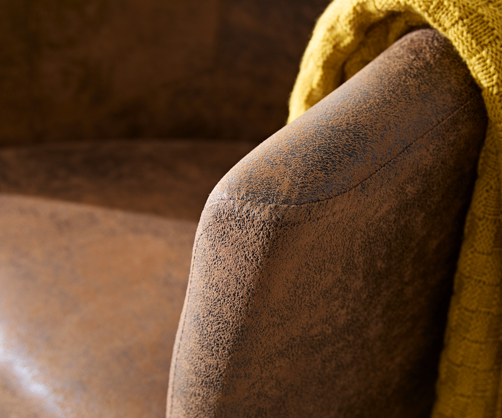 Koktailové kreslo Pieder hnedé lounge čalúnené vintage vzhľad - Image 5