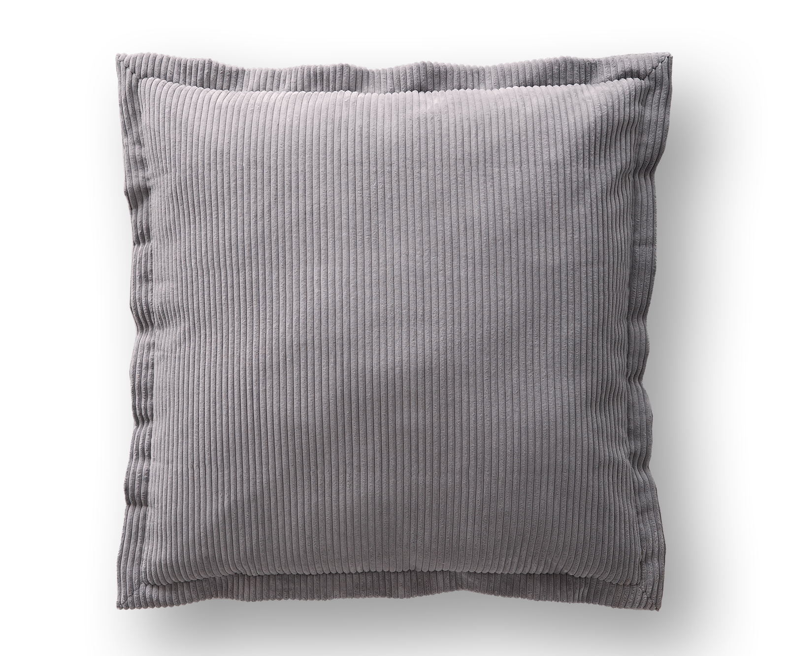 Vankúš Sirpio XL 85x85 plyšový manšester strieborno-šedá - Image 2