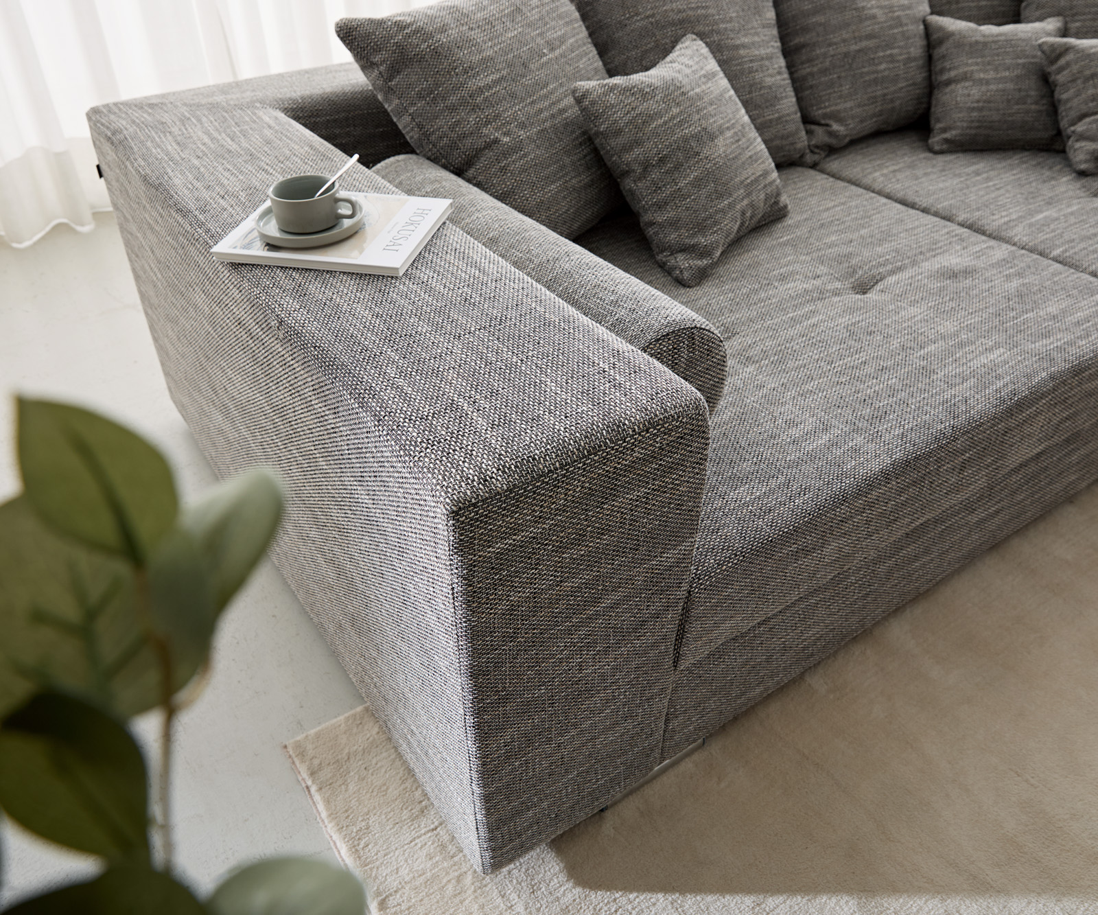 Veľká pohovka Marlen 300x140 cm svetlosivá pohovka - Image 5