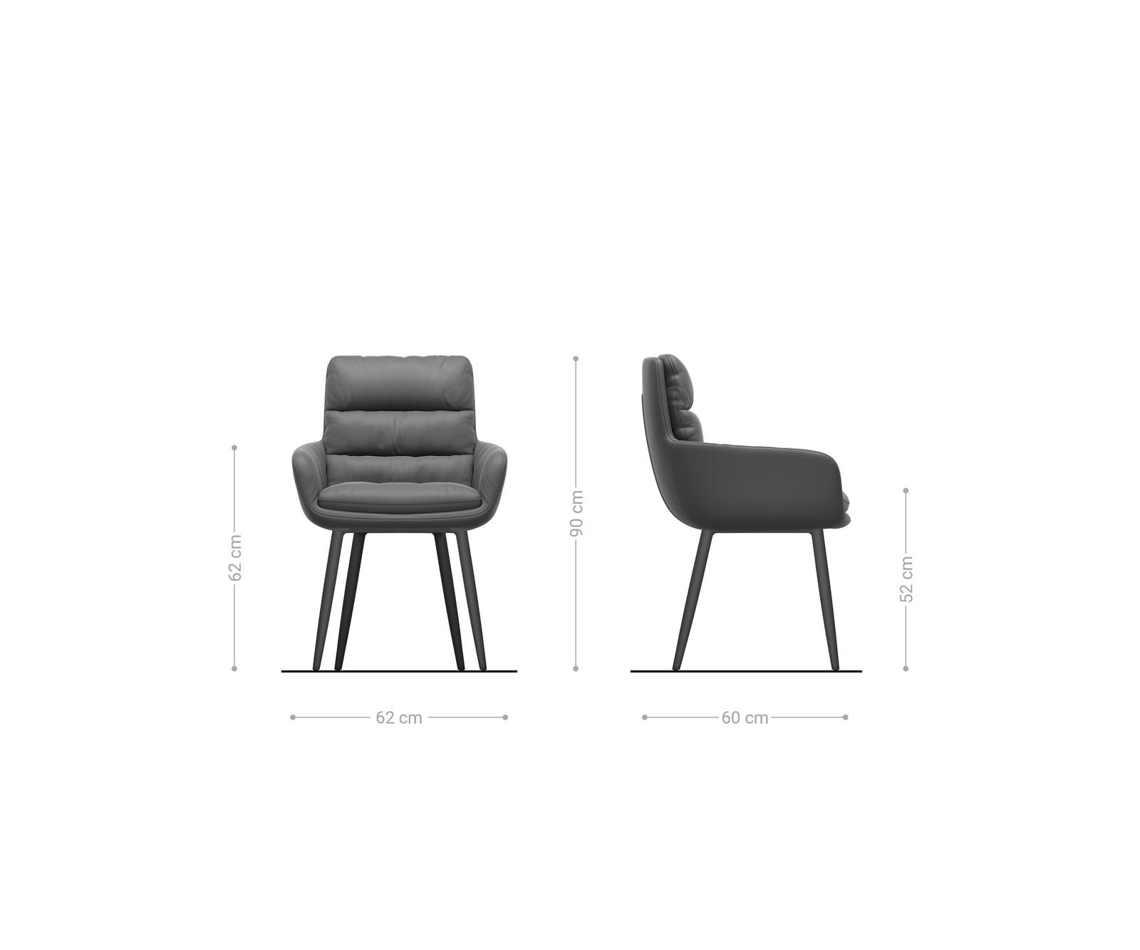 Jedálenská stolička Abelia-Flex s opierkami plyšový manšester krémovo biela 4-nohá zúžená nerezová oceľ - Image 6