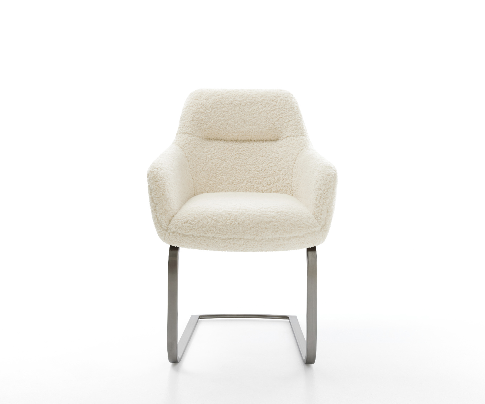 Konzolová podstava Pejo-Flex teddy látka béžová konzolová podstava plochý grafit vrecková pružina - Image 2