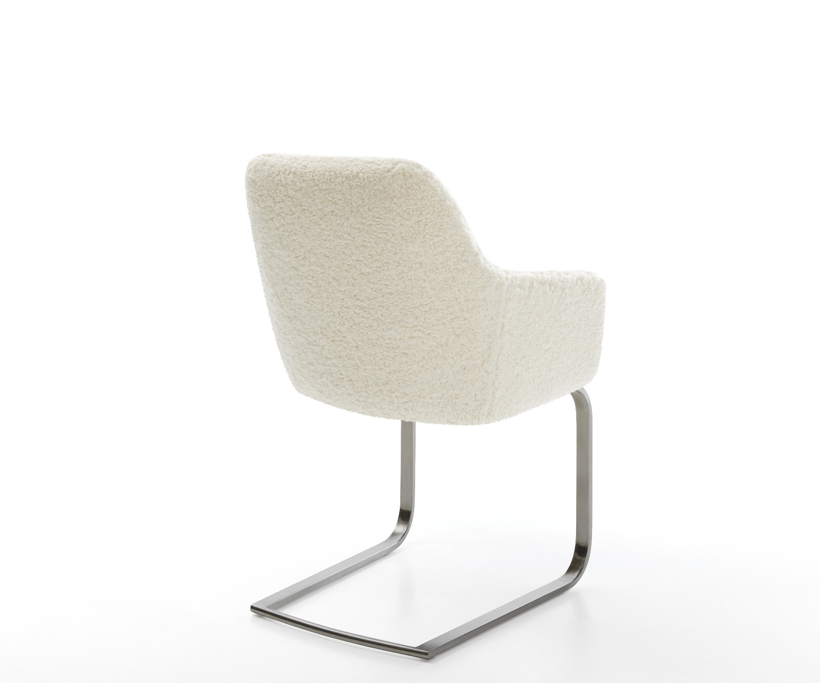 Konzolová podstava Pejo-Flex teddy látka béžová konzolová podstava plochý grafit vrecková pružina - Image 5