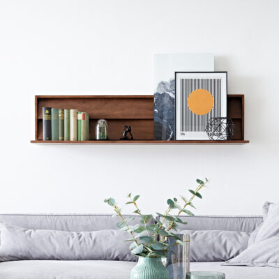 Nástěnná deska Eloi 140×25 cm Akácie hnědá